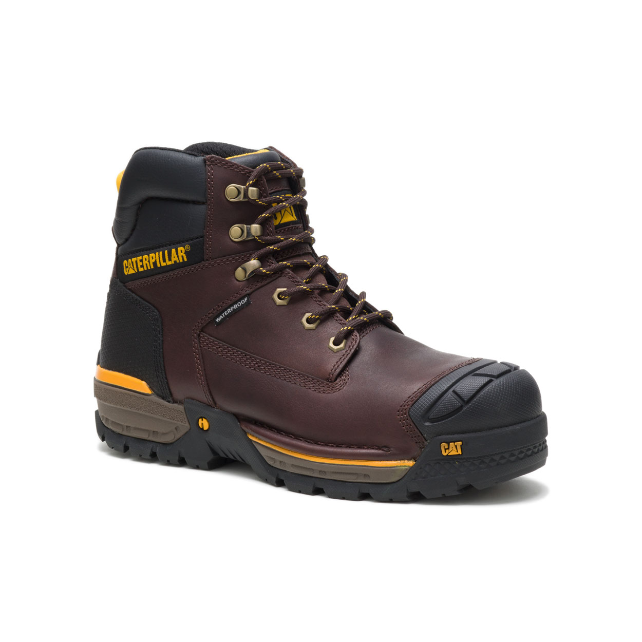 Caterpillar Excavator Philippines - Mens Safety Boots - Brown 71985STHW